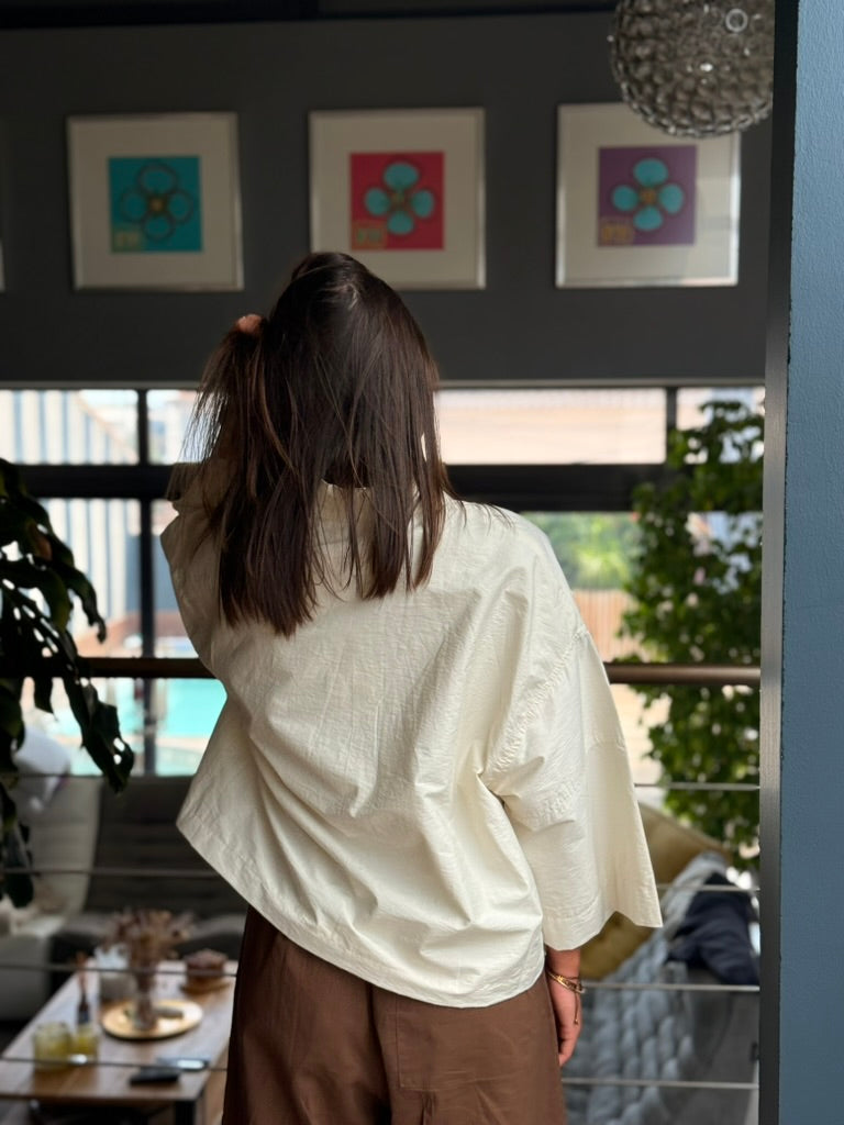 Veste oversize – Blanc cassé