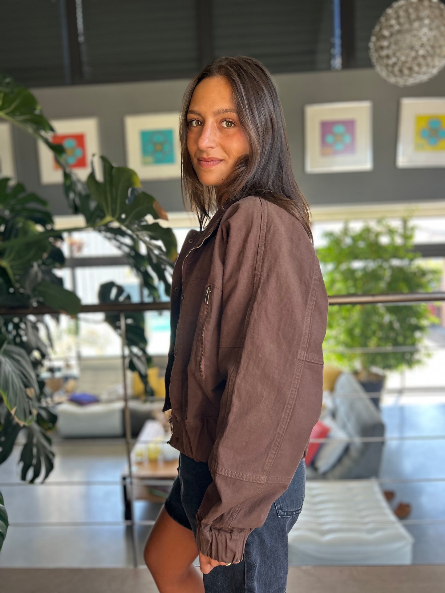 Veste Carla chocolat