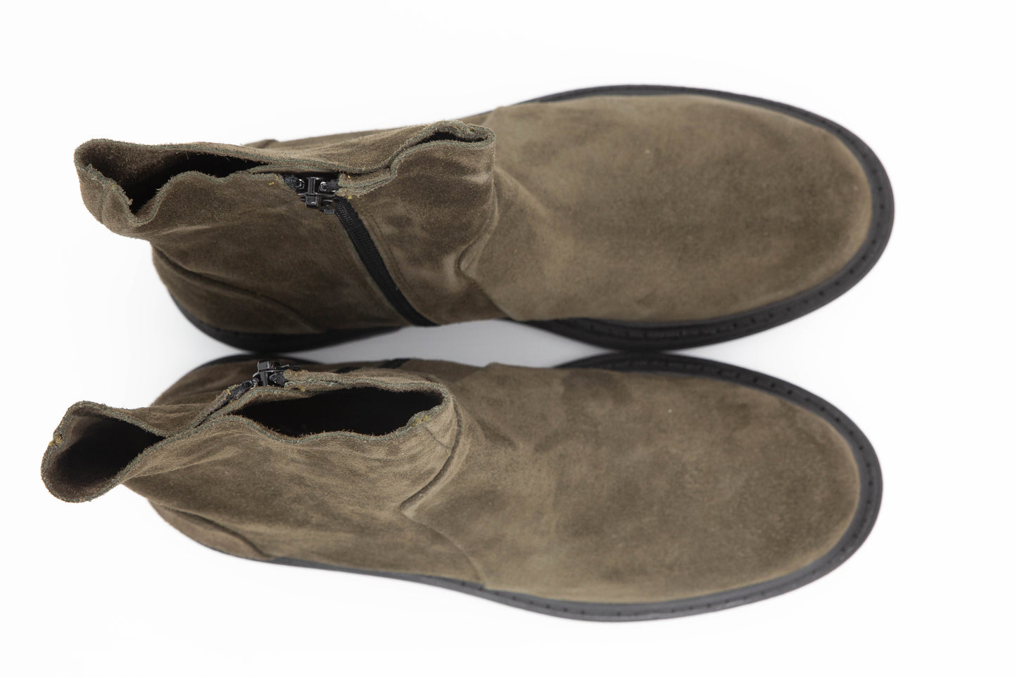 Boots Flynt velours kaki