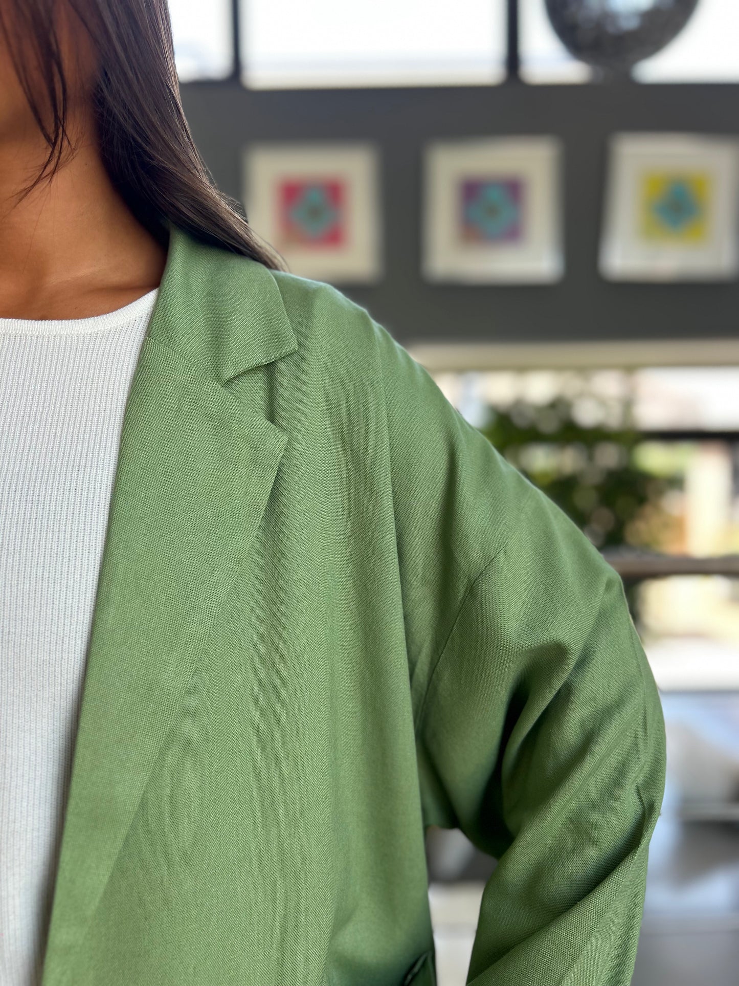Veste oversize kaki