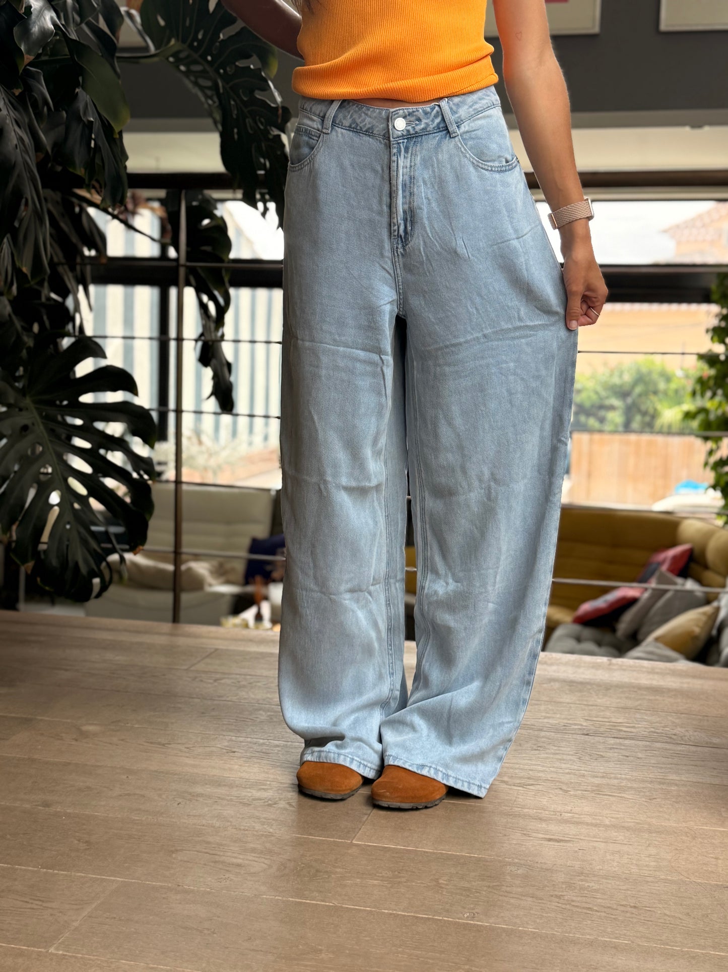 Pantalon denim fluide – 100 % lyocell
