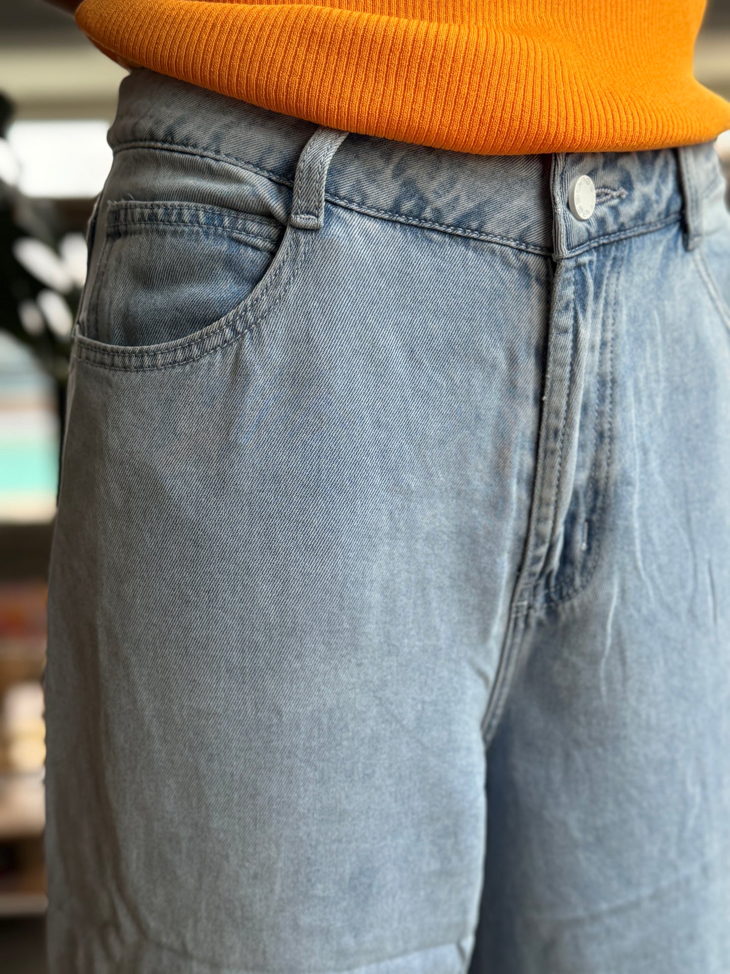 Pantalon denim fluide – 100 % lyocell
