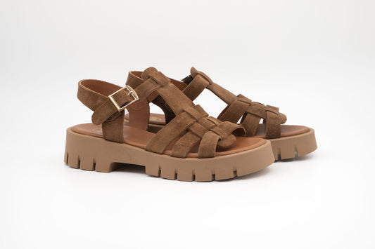 Sandales sms vadia velours Camel