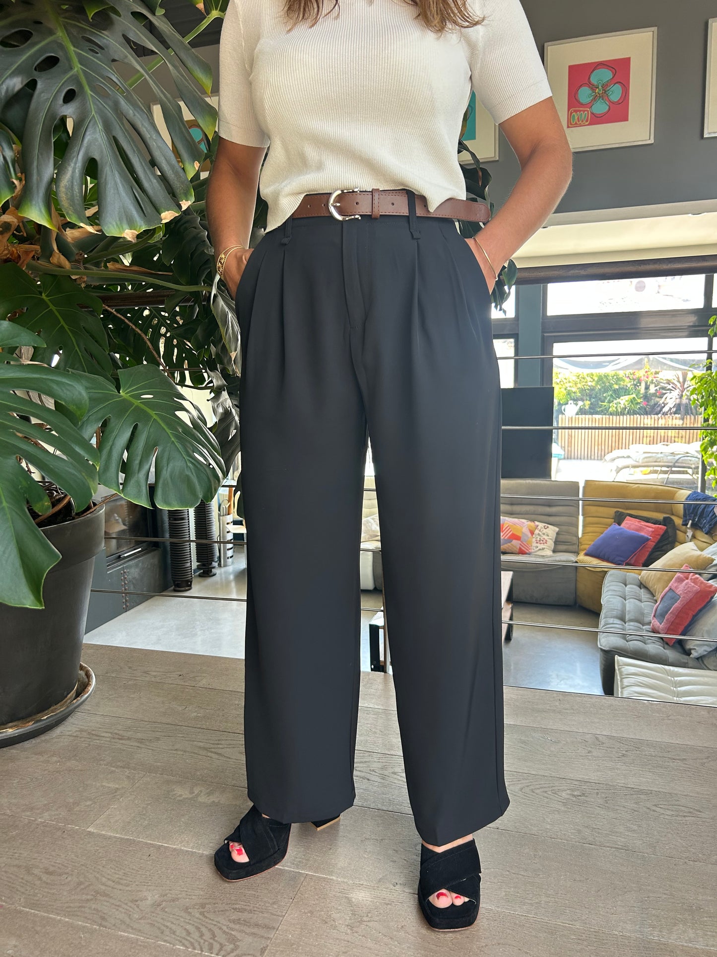 Pantalon fluide Emma noir