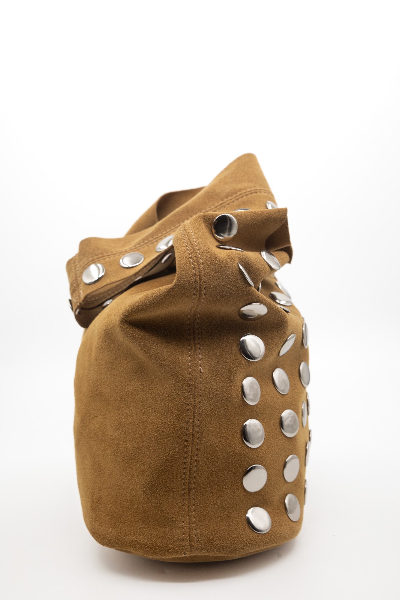 Sac seau le Soho velours nocciola