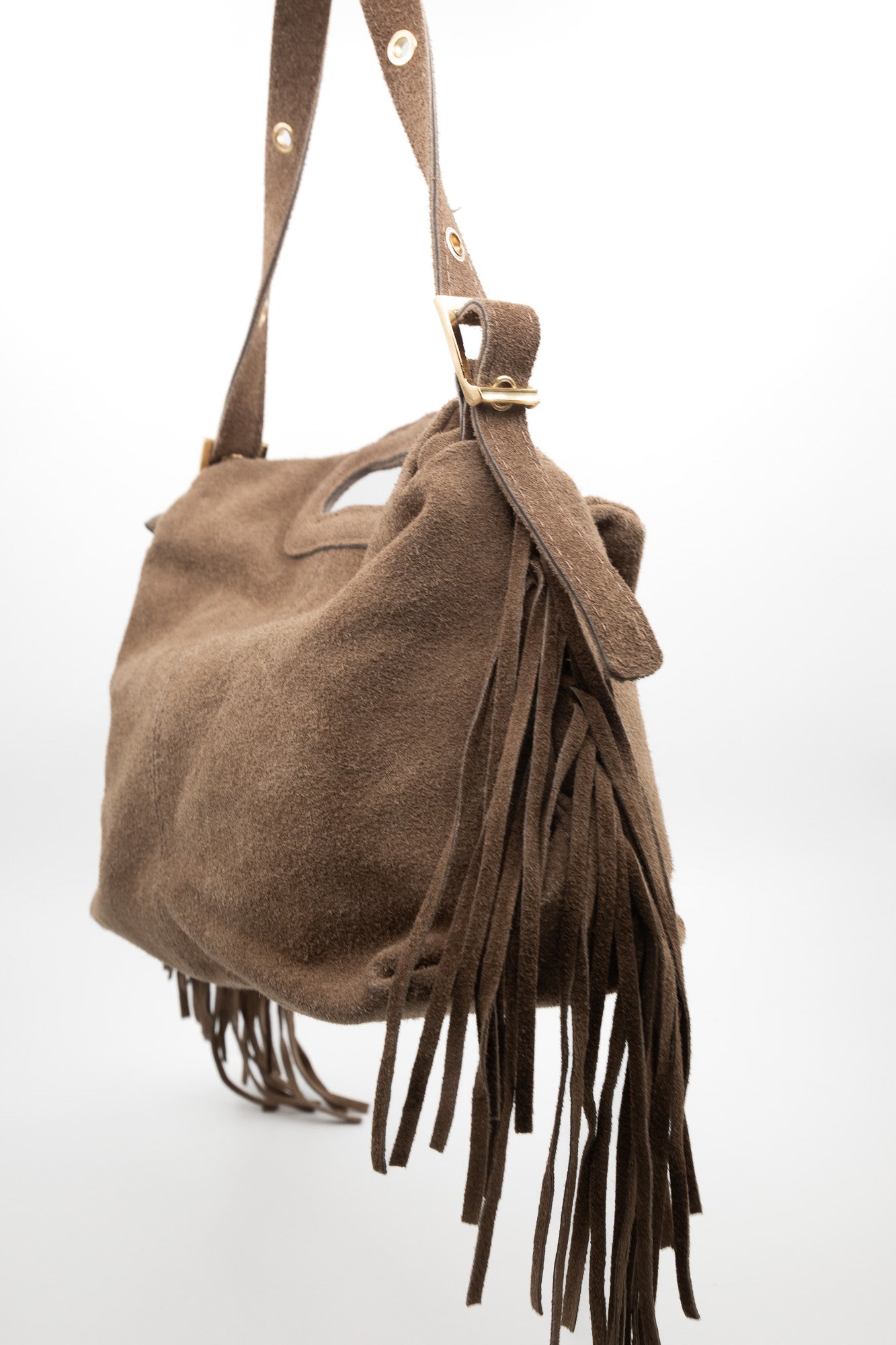 Sac Maya velours beige