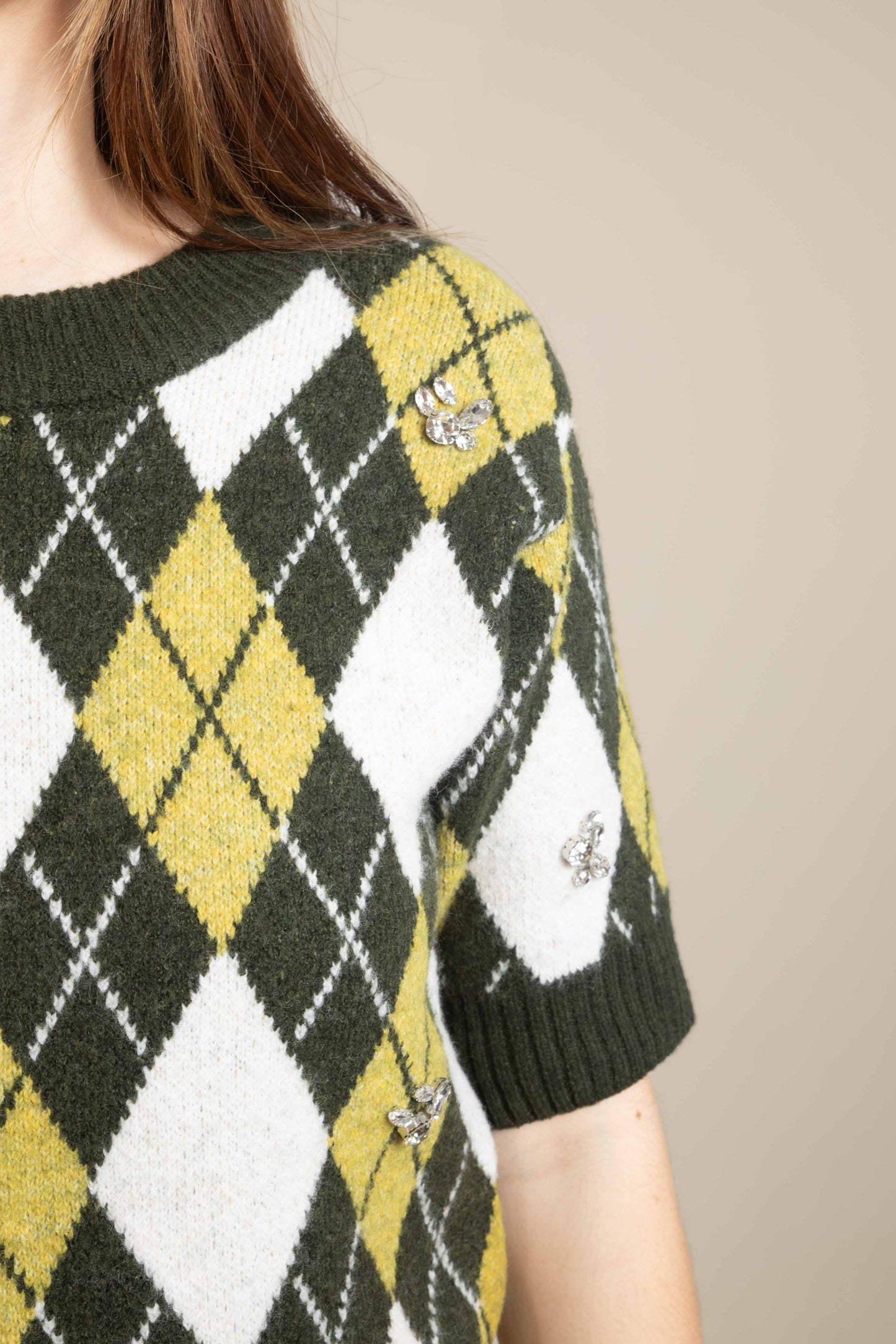 Pull manches courtes nadriana militaire