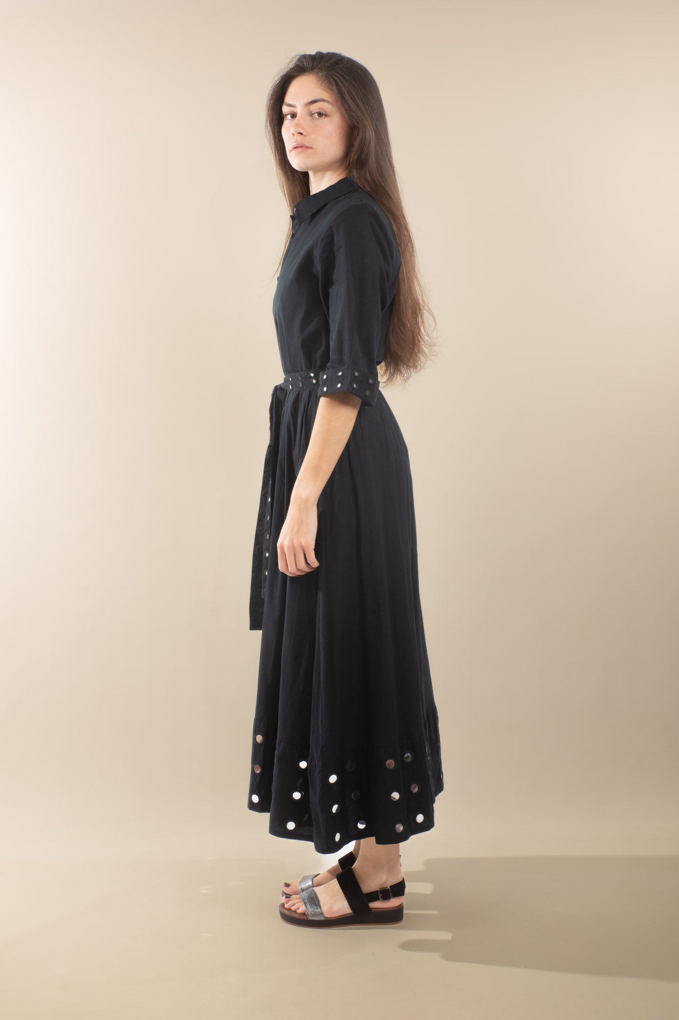 Robe longue noire Yvette