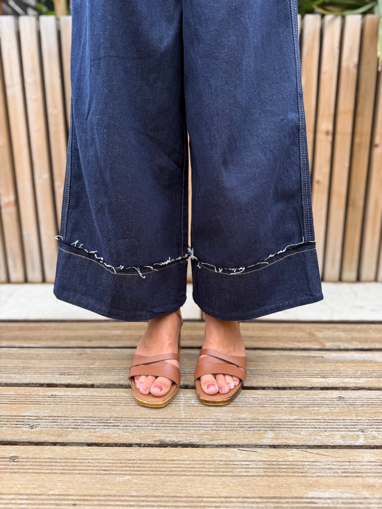 Pantalon denim brut Lilie