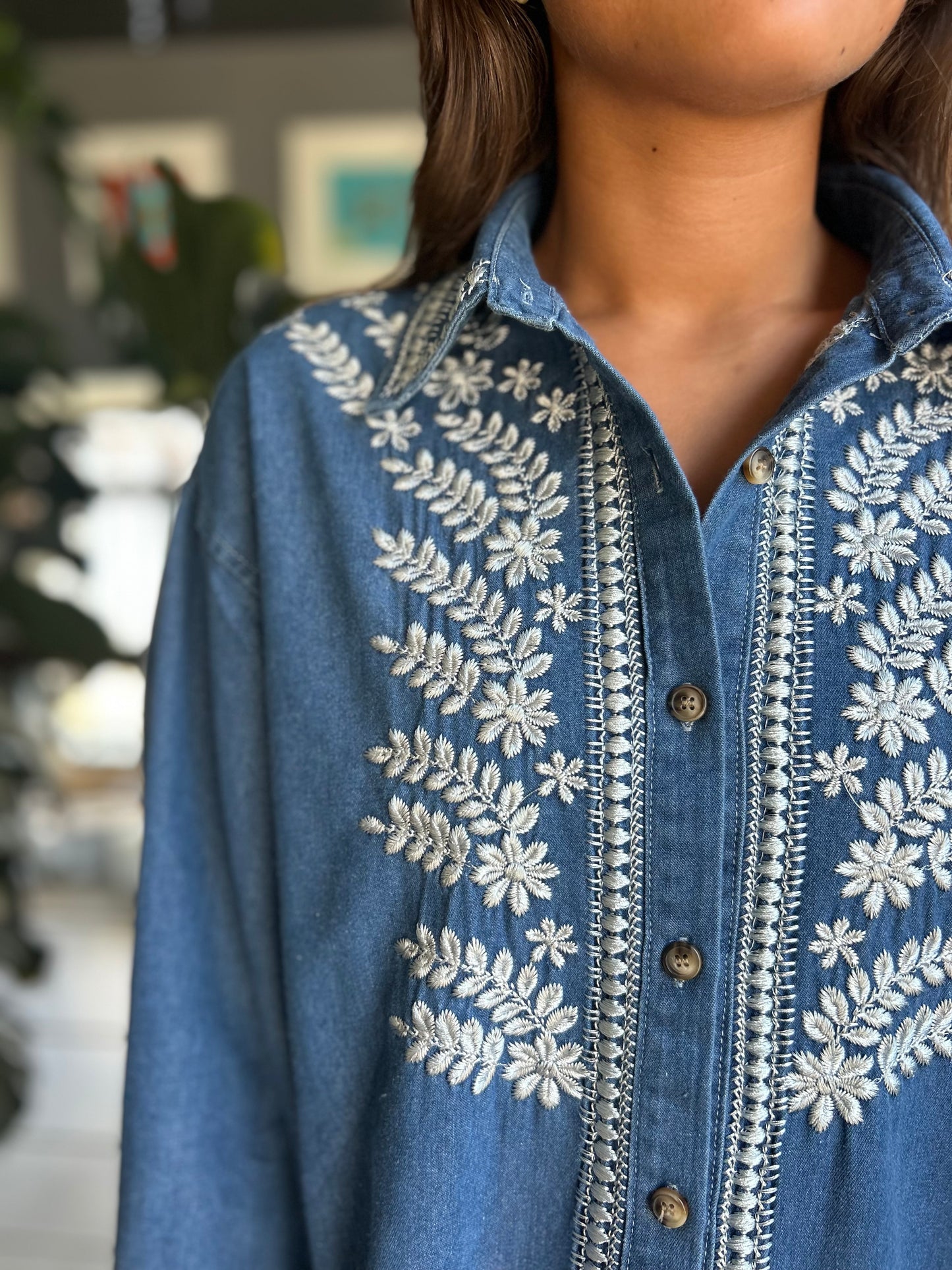Chemise Flora denim