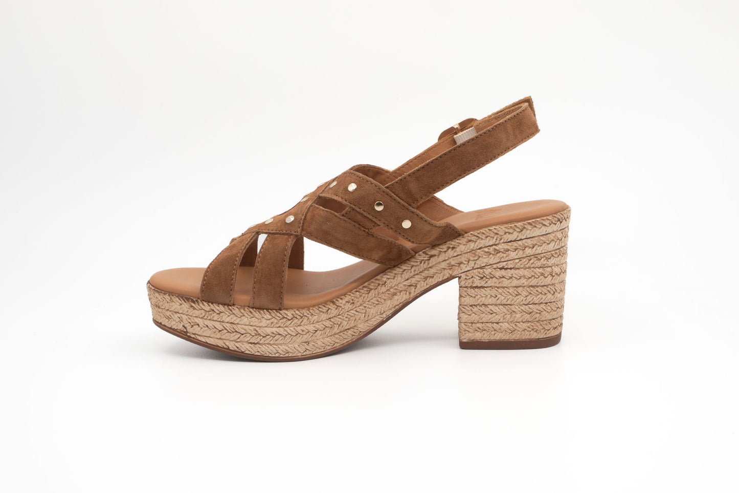 Sandales Aliwell Azucar chipée Camel