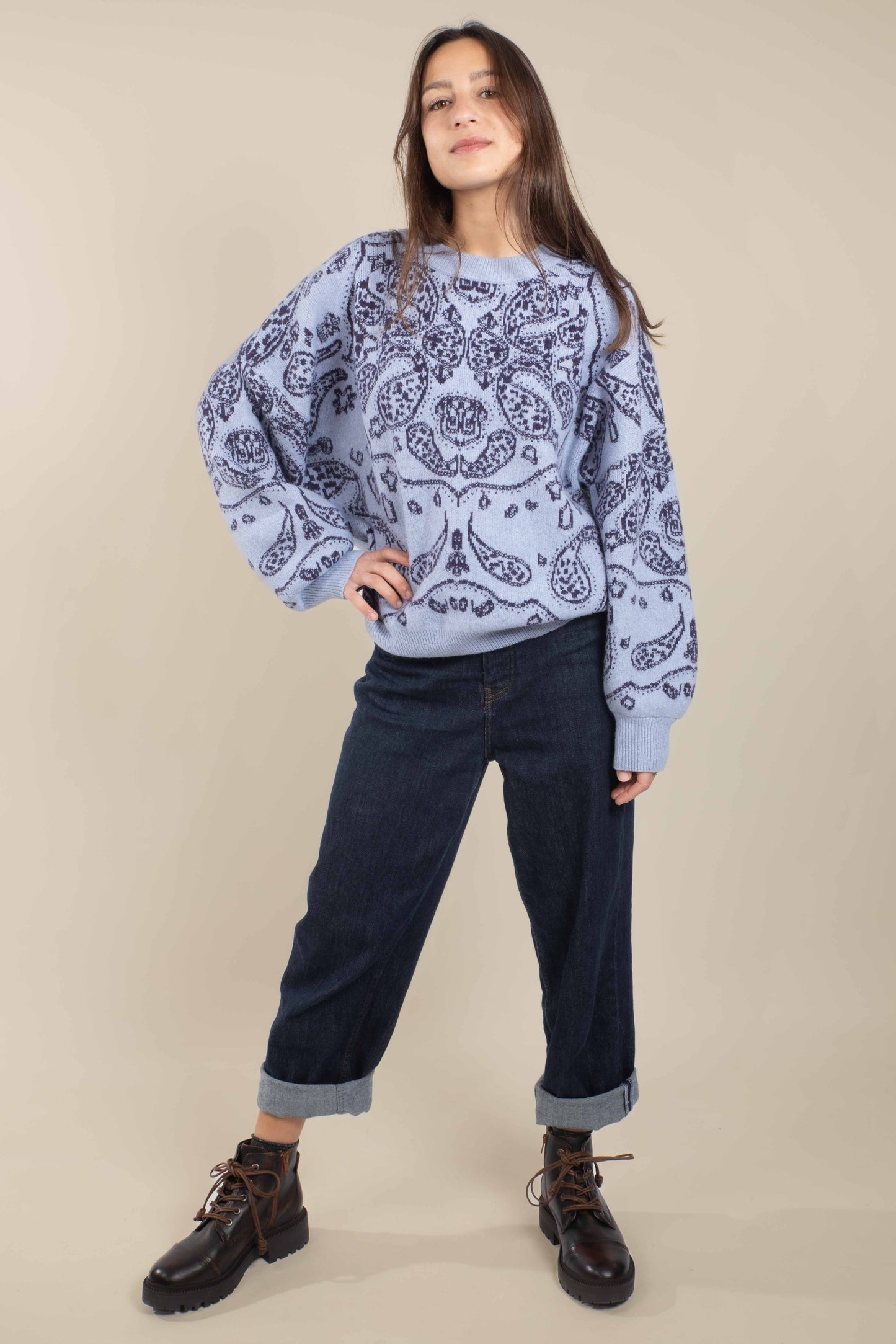 Pull Nidana bleu ciel