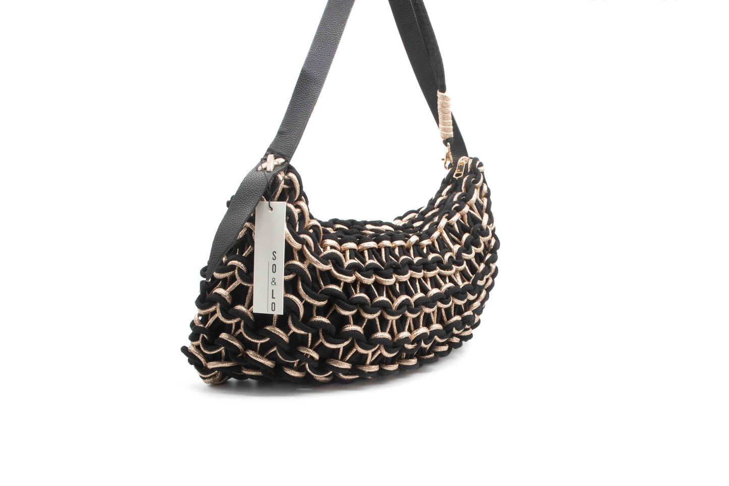 Sac isoire noir et doré