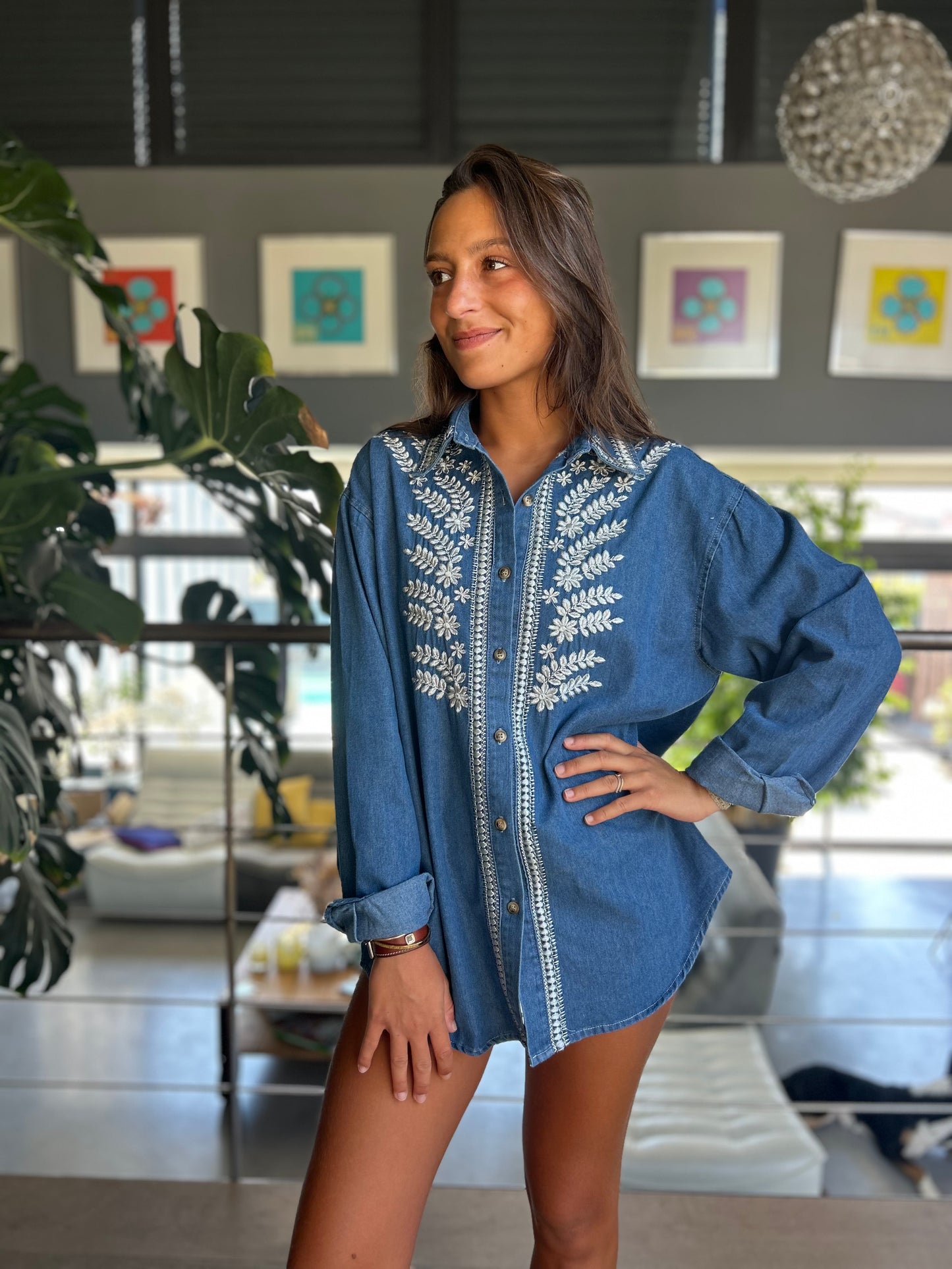 Chemise Flora denim