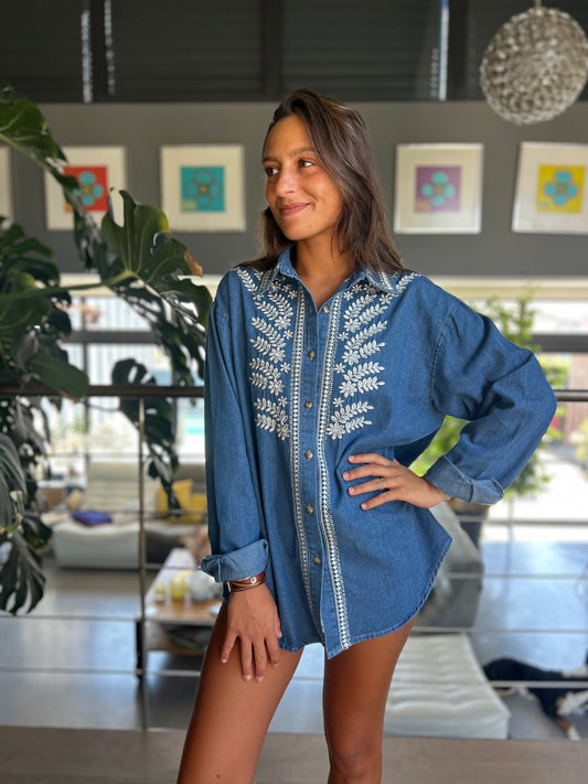Chemise Flora denim