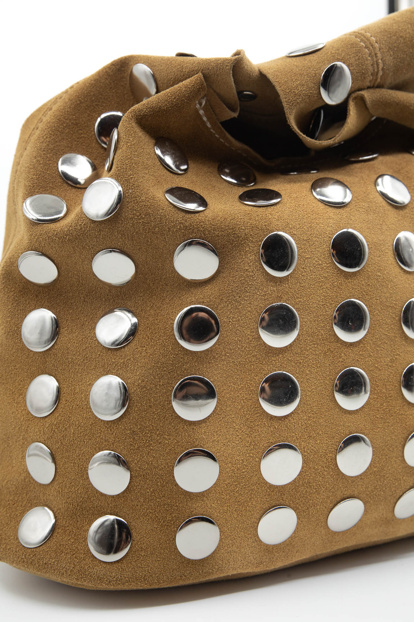 Sac seau le Soho velours nocciola