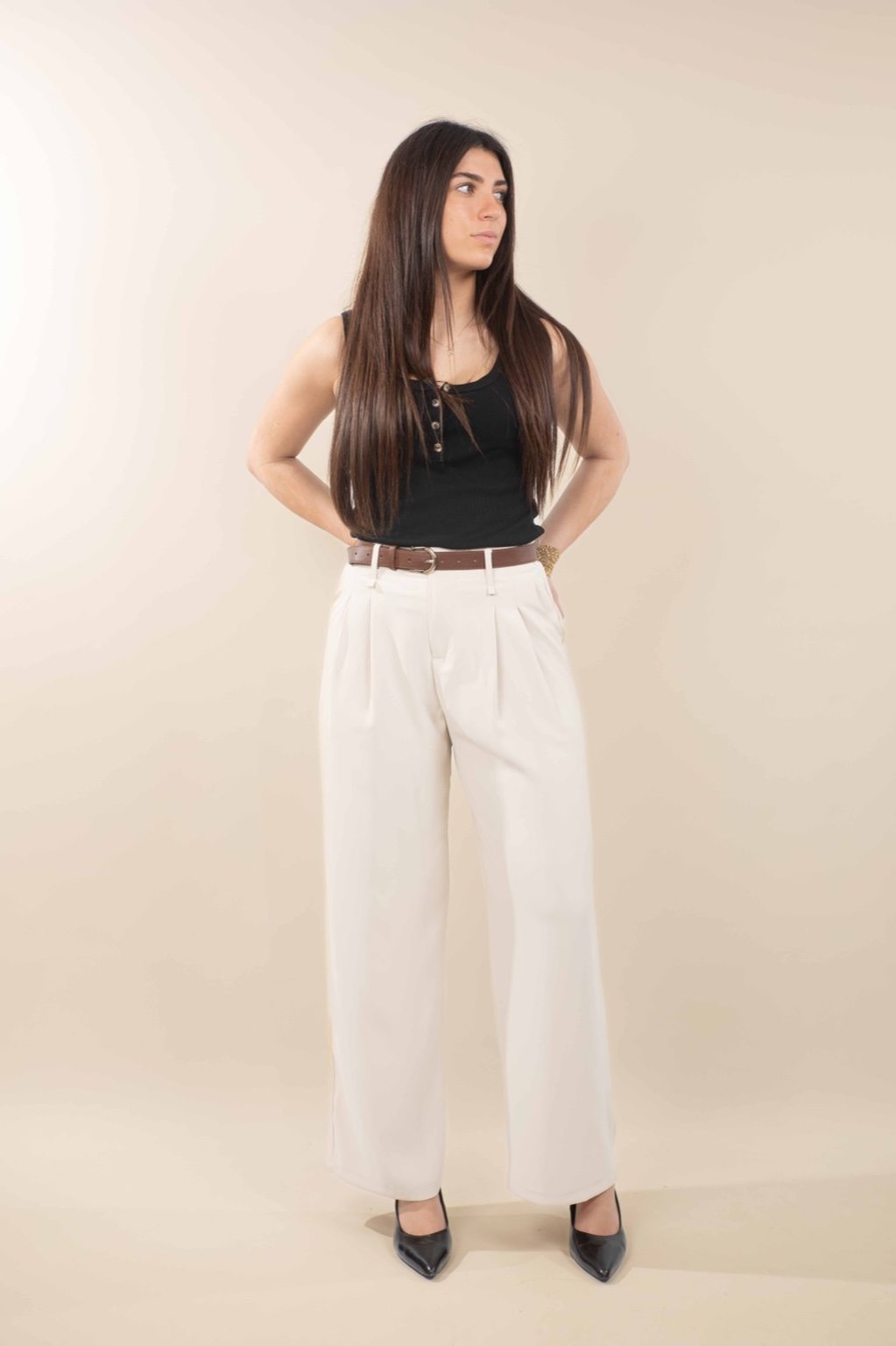 Pantalon beige Emma
