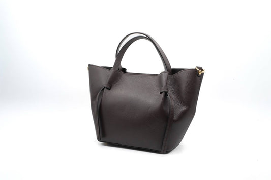 Sac cuir marron foncé Yvette