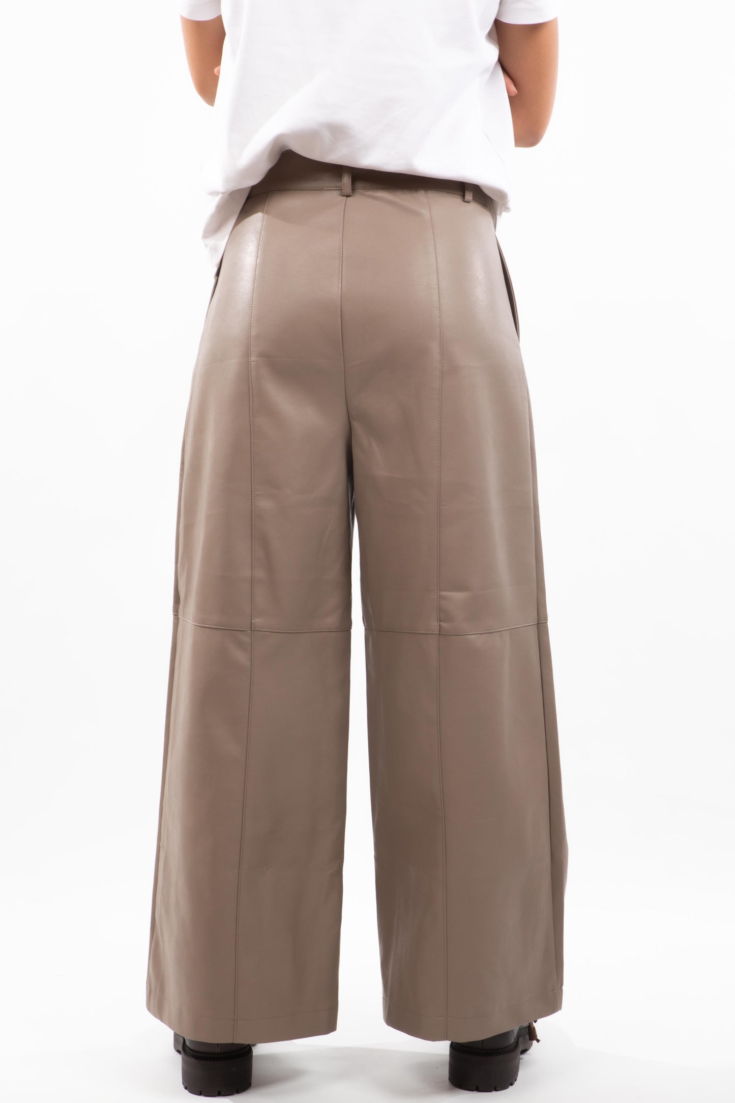 Pantalon simili beige Vick