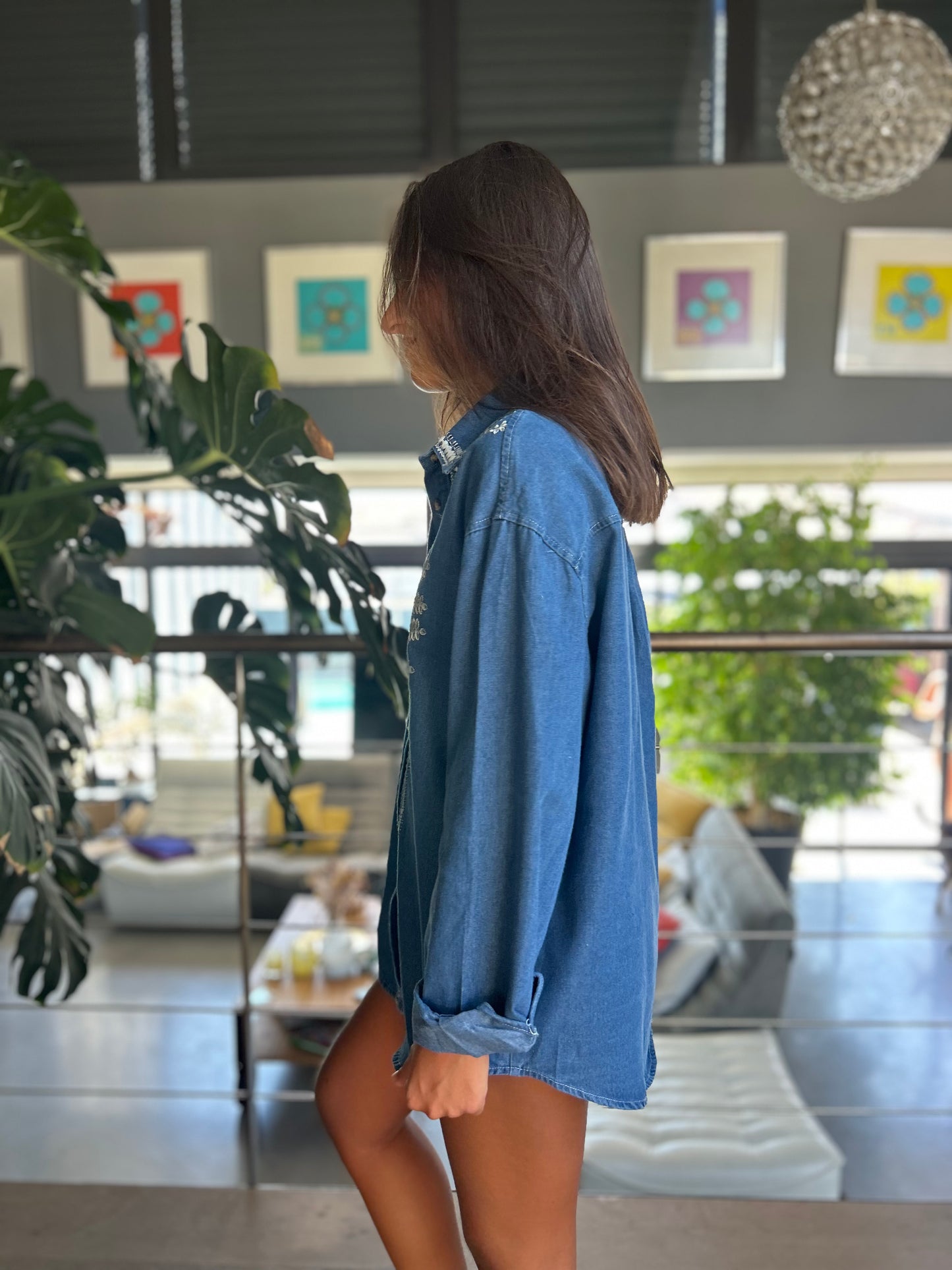 Chemise Flora denim