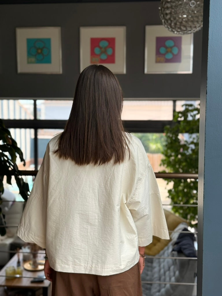 Veste oversize – Blanc cassé