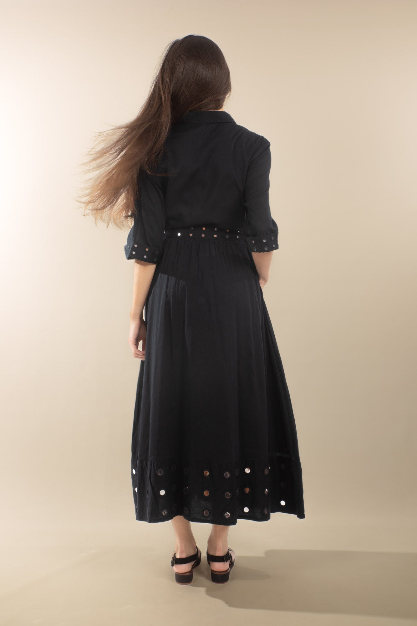 Robe longue noire Yvette