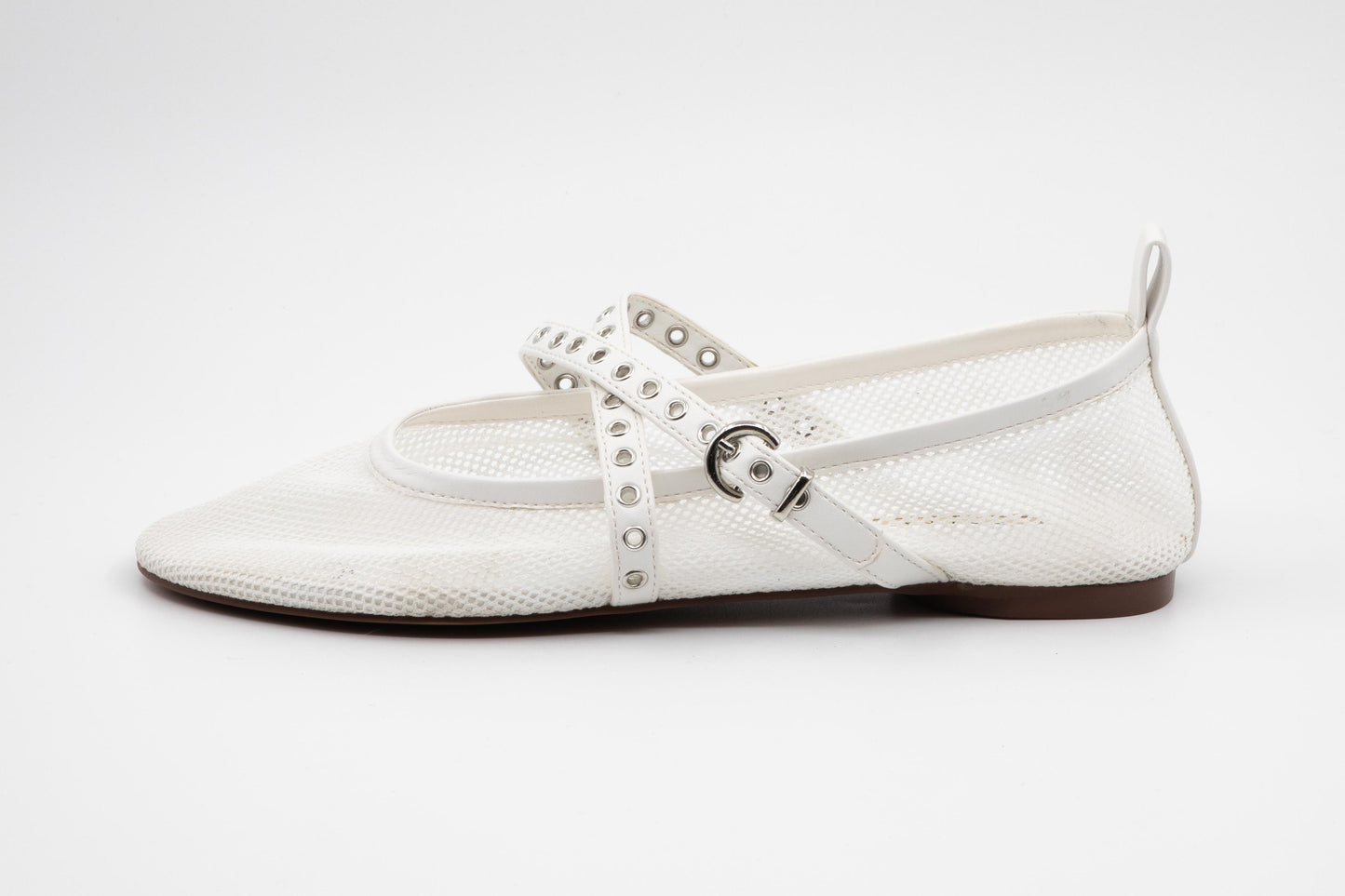 Ballerines blanches ajourées