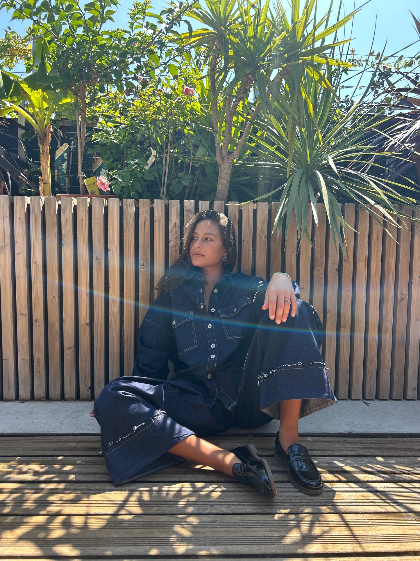 Pantalon denim brut Lilie