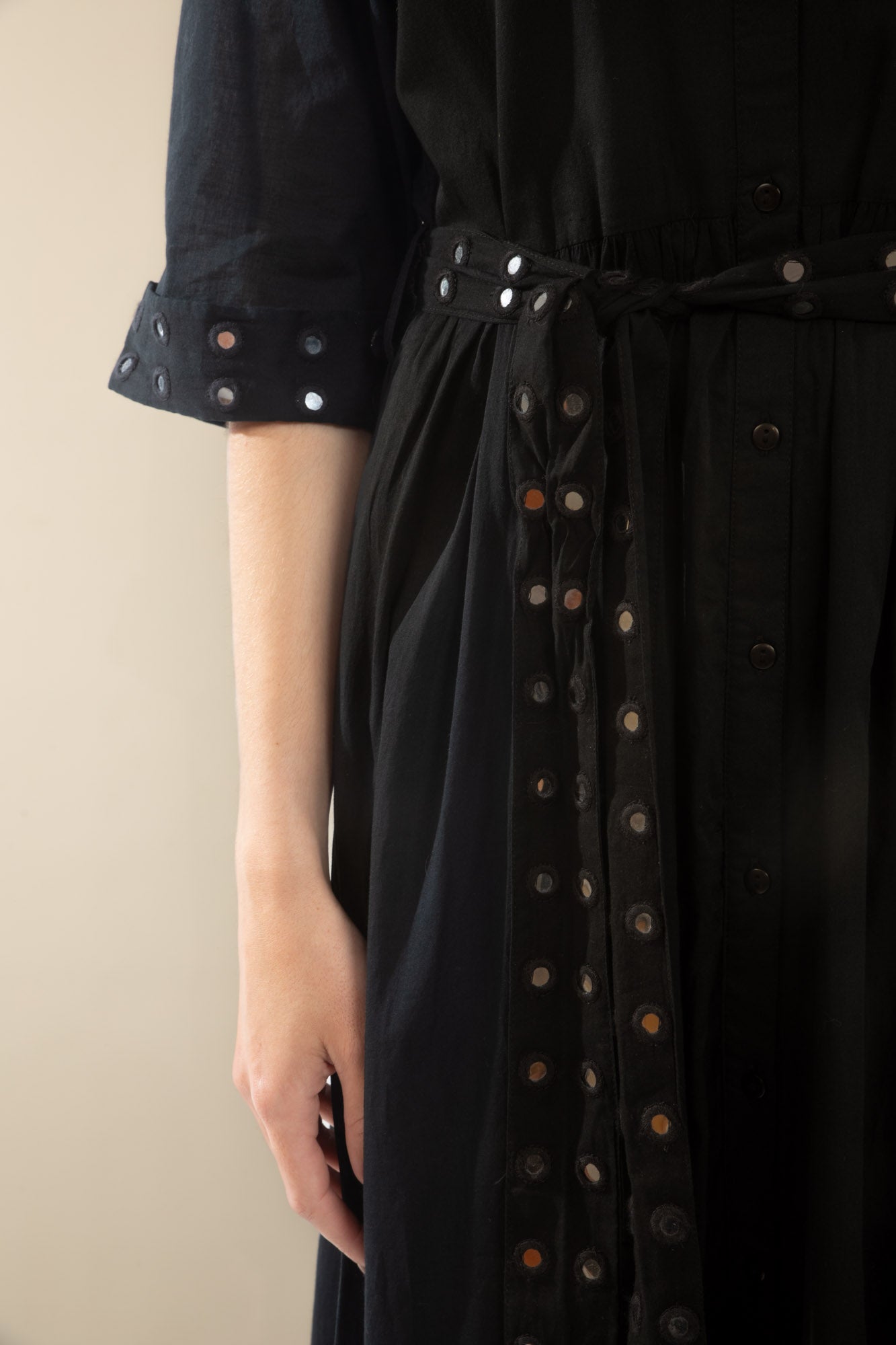 Robe longue noire Yvette