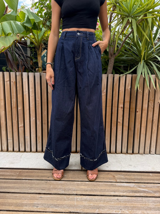 Pantalon denim brut Lilie