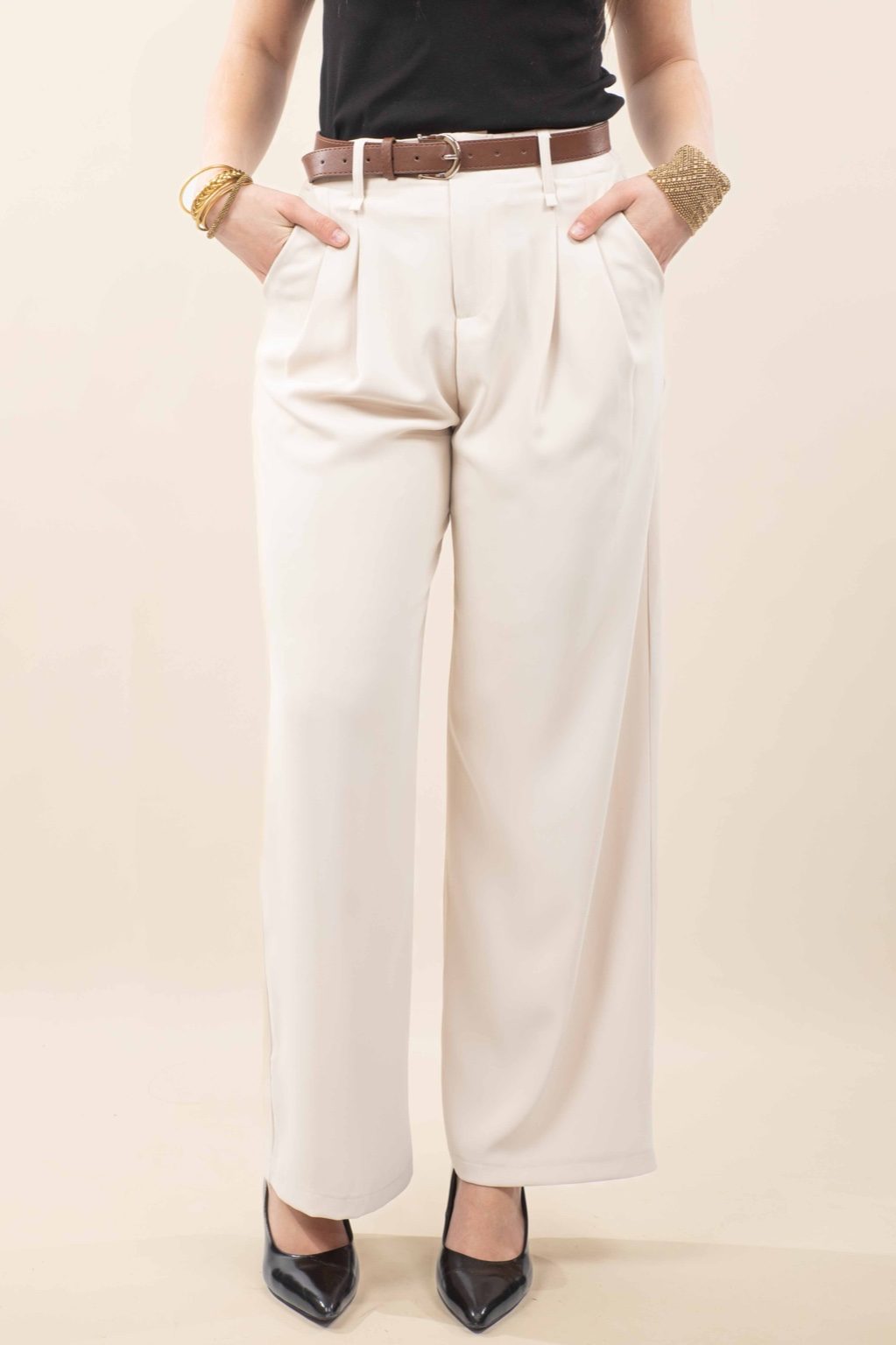 Pantalon beige Emma