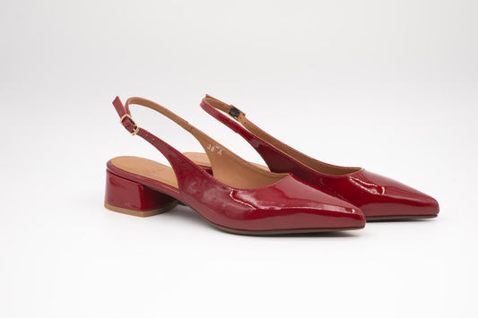 Slingback Aliwell Ziko vernies soft rouge