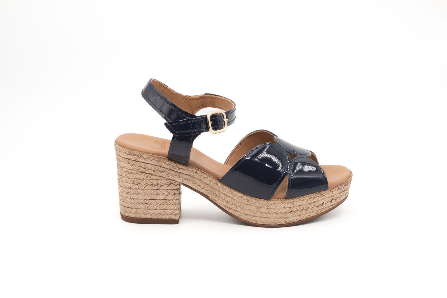 Sandales à talon Mikasa beu marine vernis