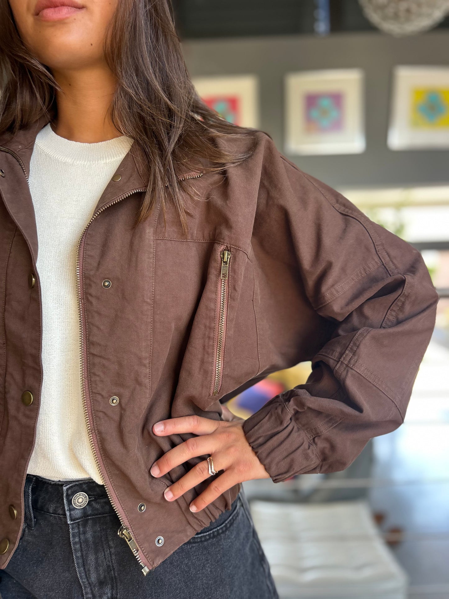Veste Carla chocolat