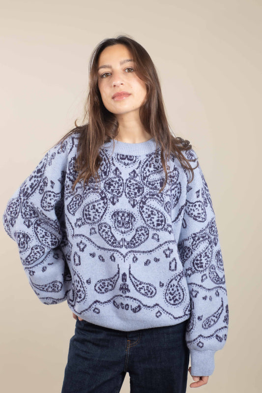 Pull Nidana bleu ciel