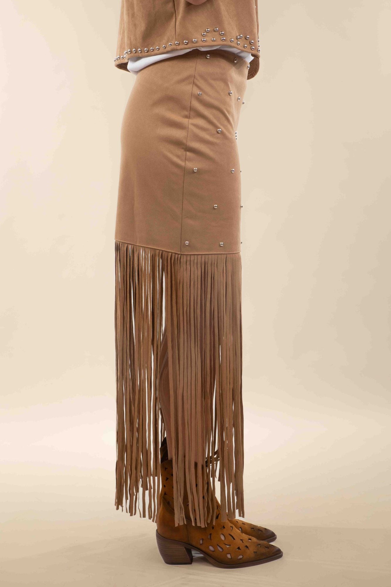 Jupe à franges Elea