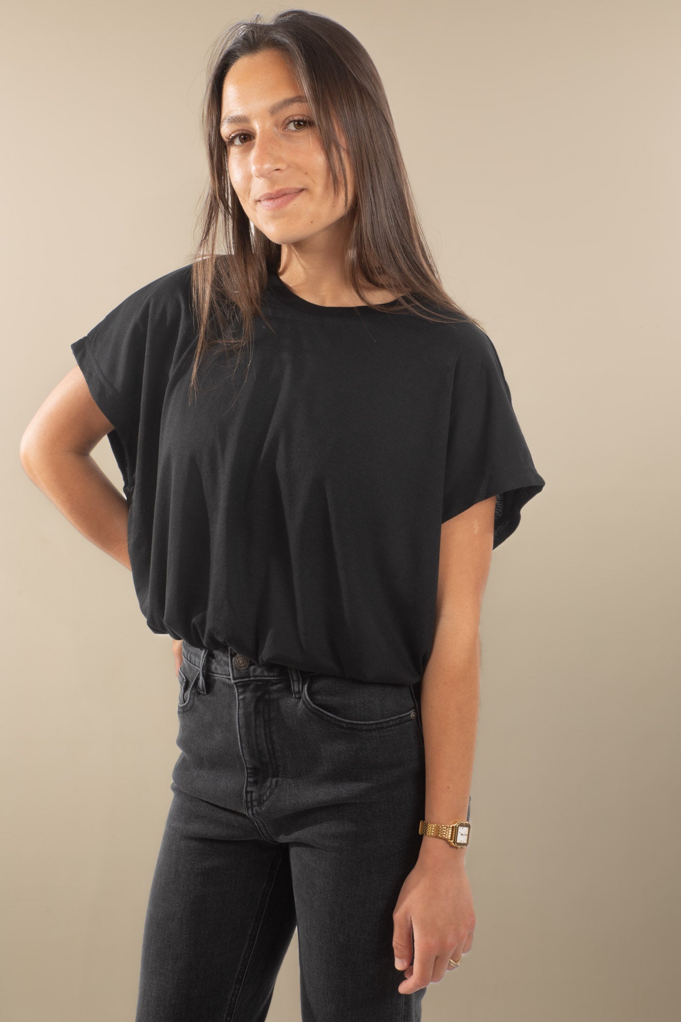 T.shirt ballon Soan noir
