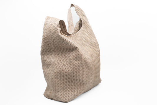 Sac Cinnamoon tout cuir platine