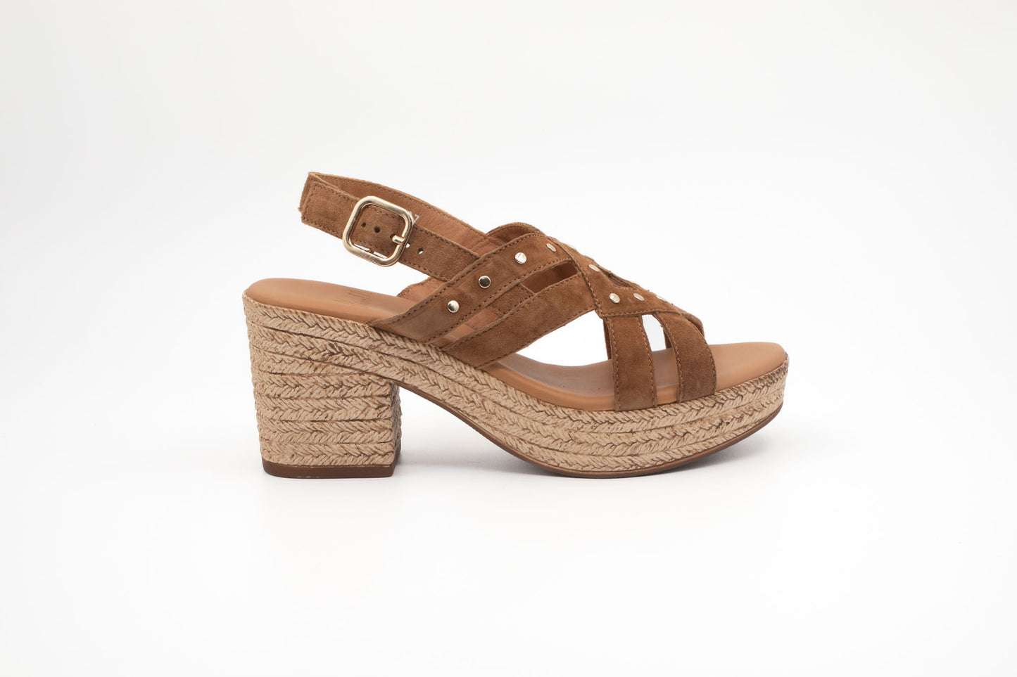 Sandales Aliwell Azucar chipée Camel