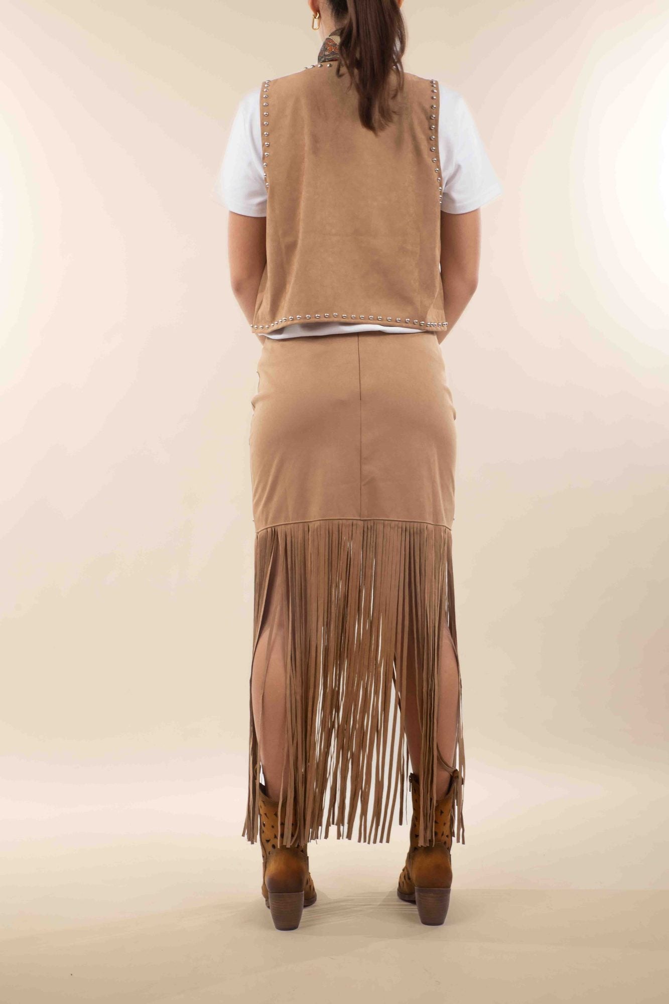 Jupe à franges Elea