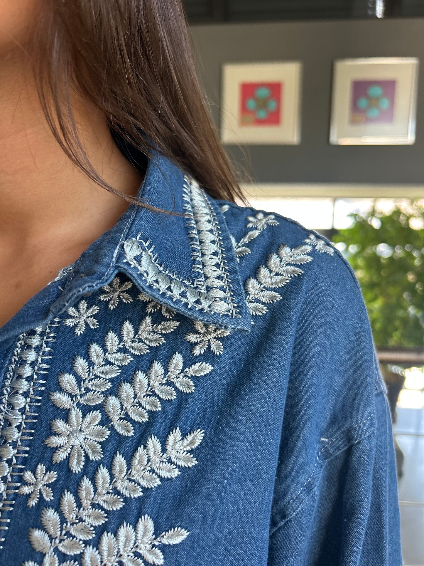 Chemise Flora denim