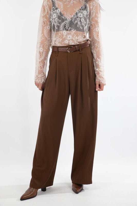Pantalon Emma marron