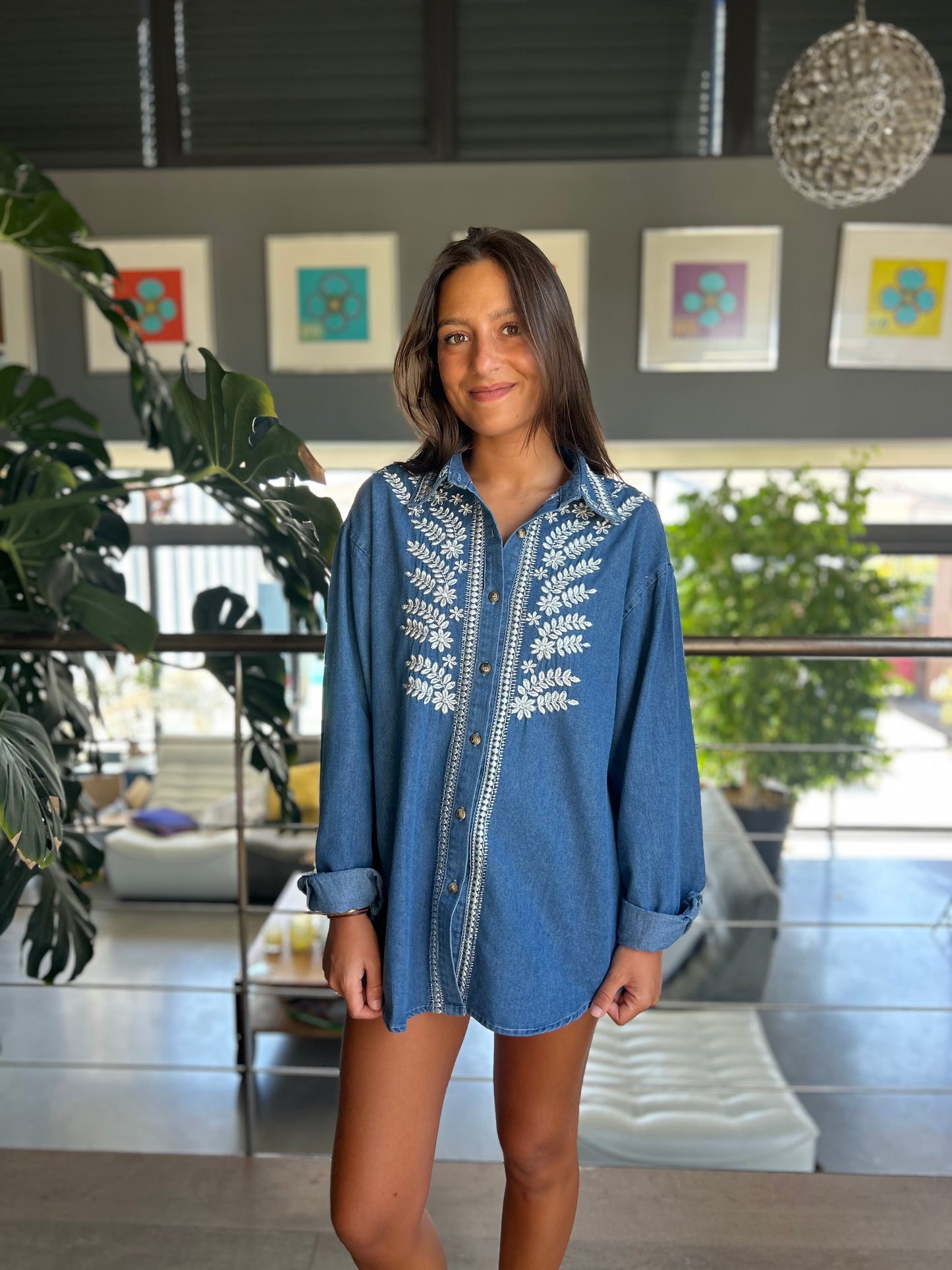 Chemise Flora denim
