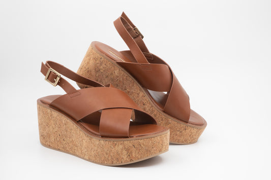 Croisé compensées marron