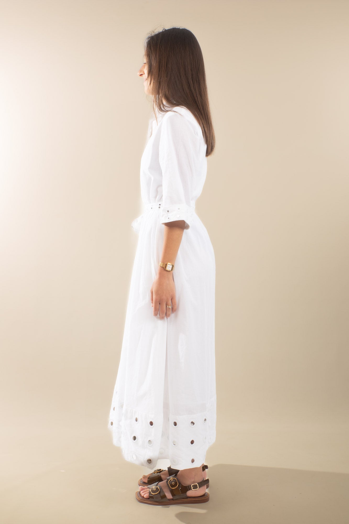 Robe longue blanche Yvette