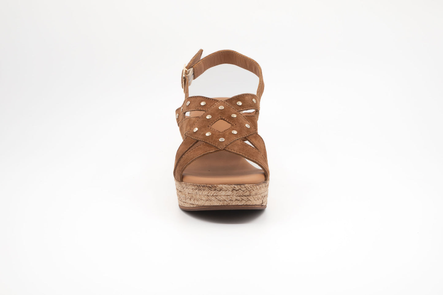 Sandales Aliwell Azucar chipée Camel