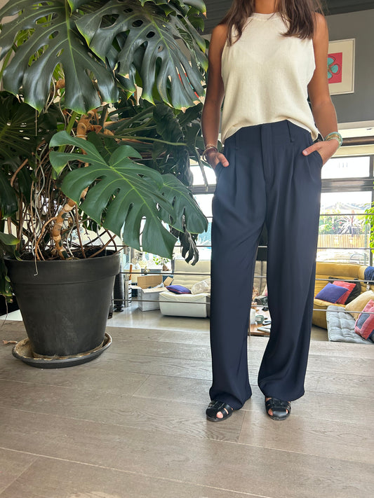 Pantalon fluide Emma Marine