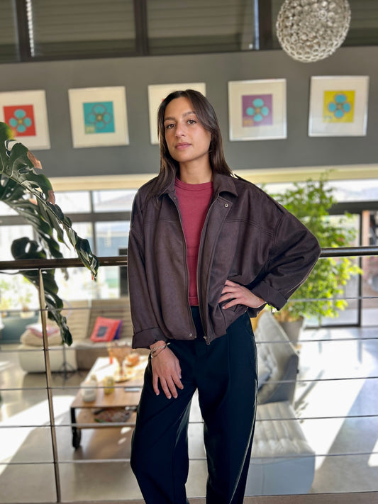 Veste Juliette ballon marron