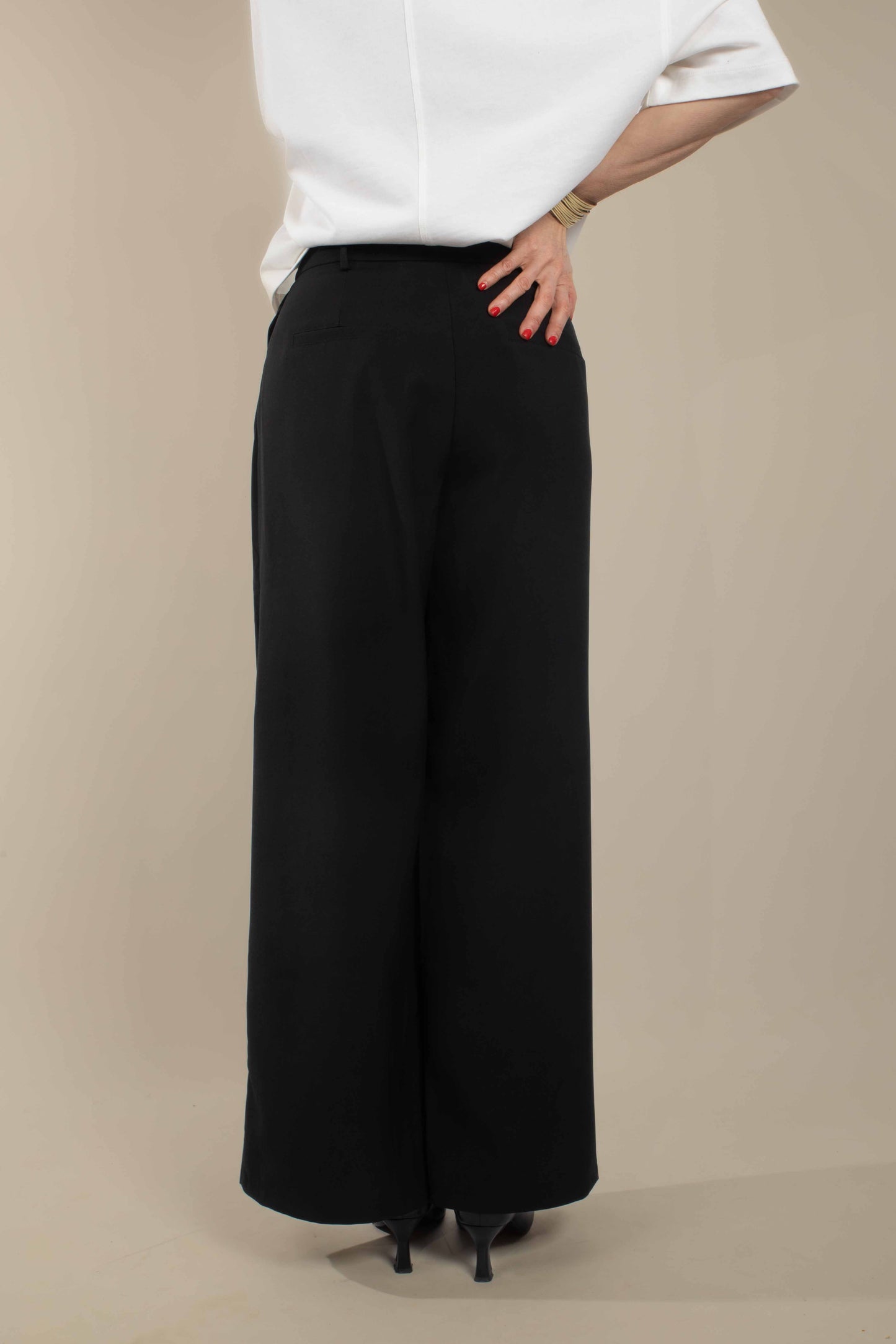 Pantalon fluide noir Calas