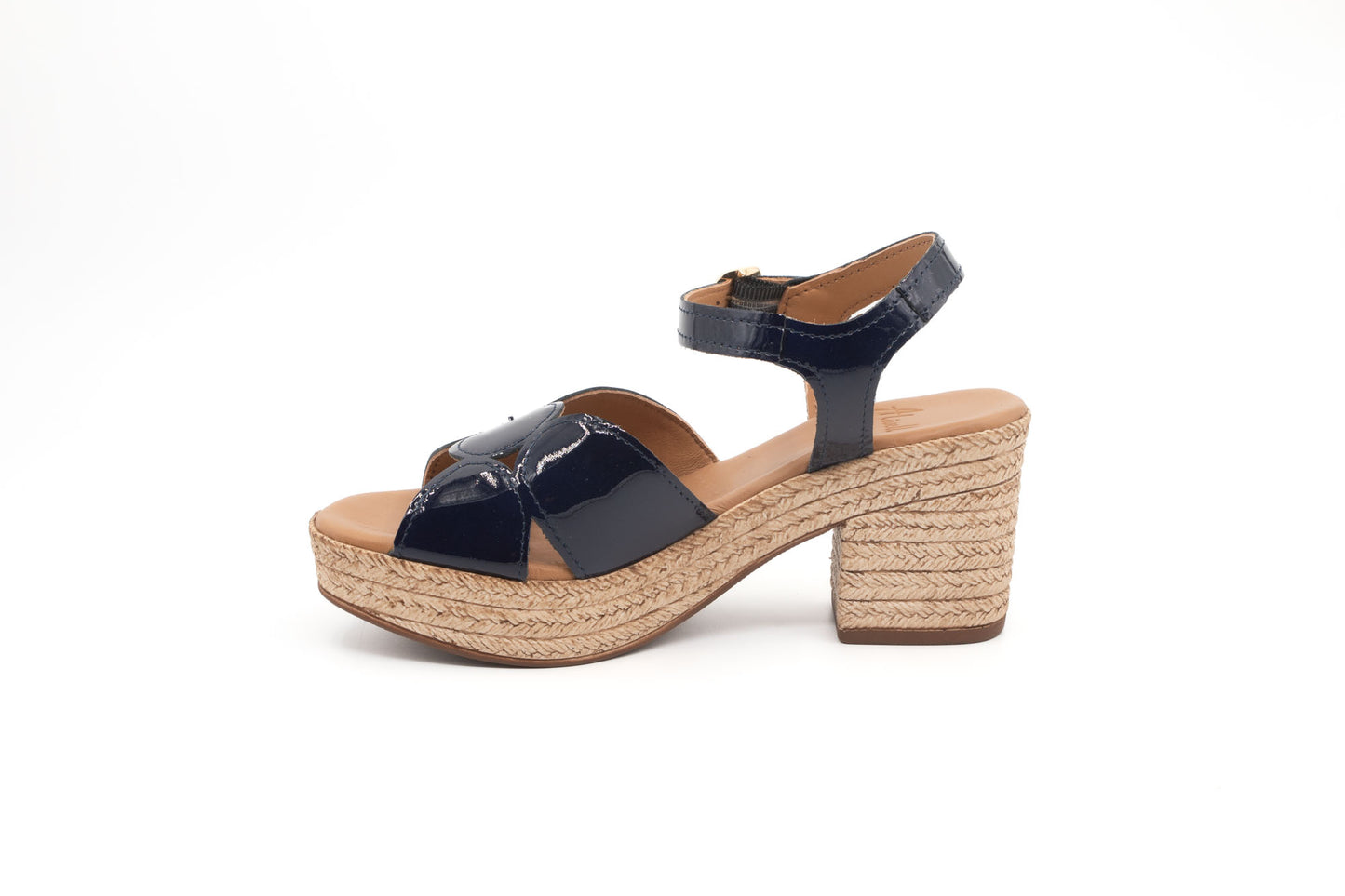 Sandales à talon Mikasa beu marine vernis